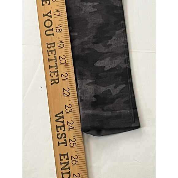 SPANX •S• LOOK AT ME NOW SEAMLESS LEGGINGS BLACK CAMO FL3515 Full Length High - Picture 6 of 8